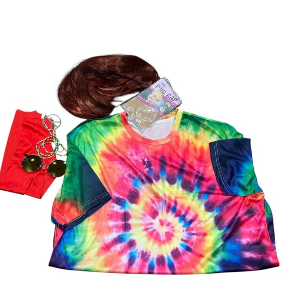 HIPPIE Halloween costume dress up kit size 3XL